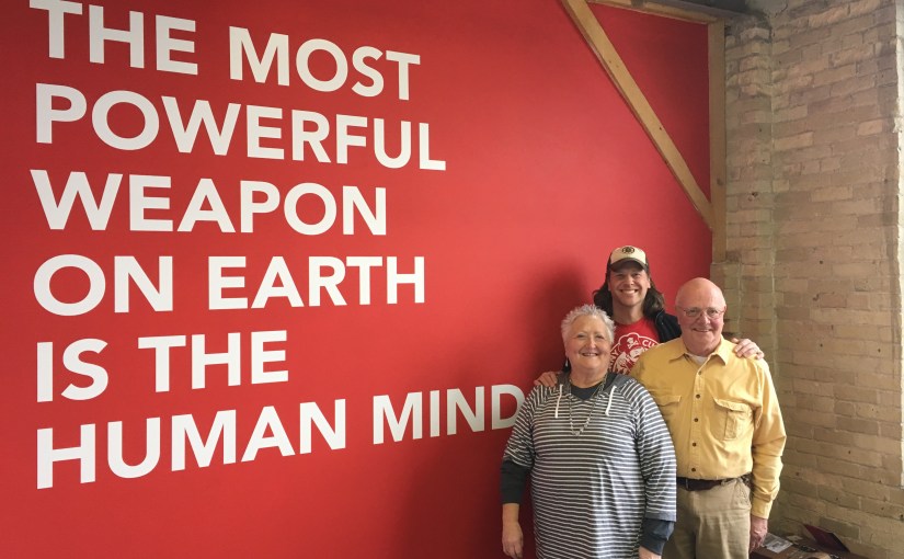 The exciting first time my parents visited my&nbsp;office.