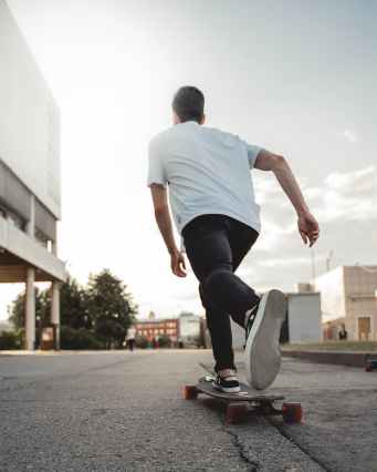 young man on a skateboard